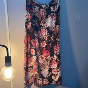 Silk Floral Mini Dress